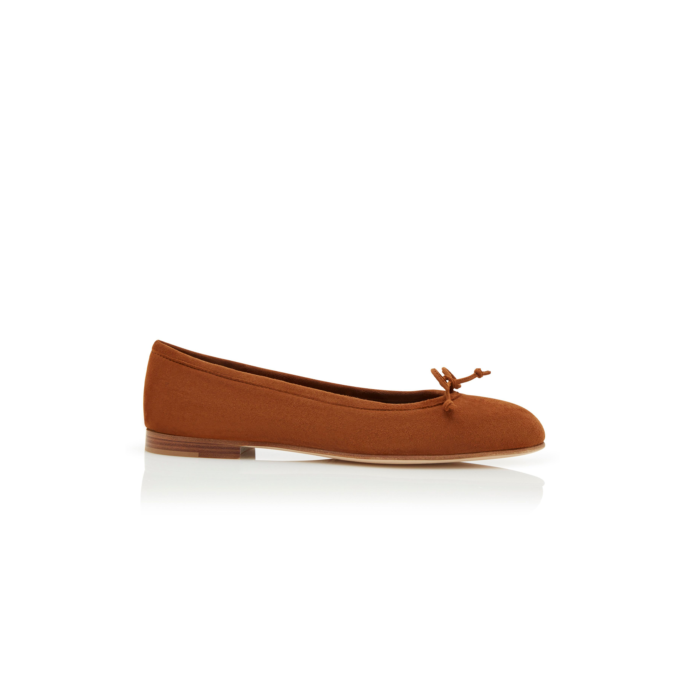 MANOLO BLAHNIK VERALLI BROWN SUEDE BALLERINA FLATS 223-1336-0013 MANOLO BLAHNIK VERALLI BROWN SUEDE BALLERINA FLATS 223-1336-0013